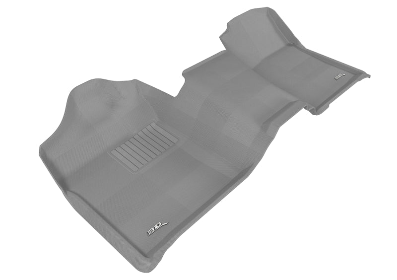 3D MAXpider 2007-2013 Chevrolet/GMC Silverado/Sierra Regular Cab Kagu 1st Row Floormat - Gray-SR1 Performance