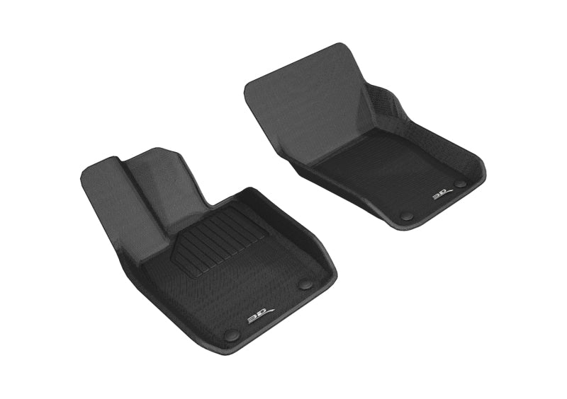 3D MAXpider 2017-2019 Porsche Panamera Kagu 1st Row Floormat - Black-SR1 Performance