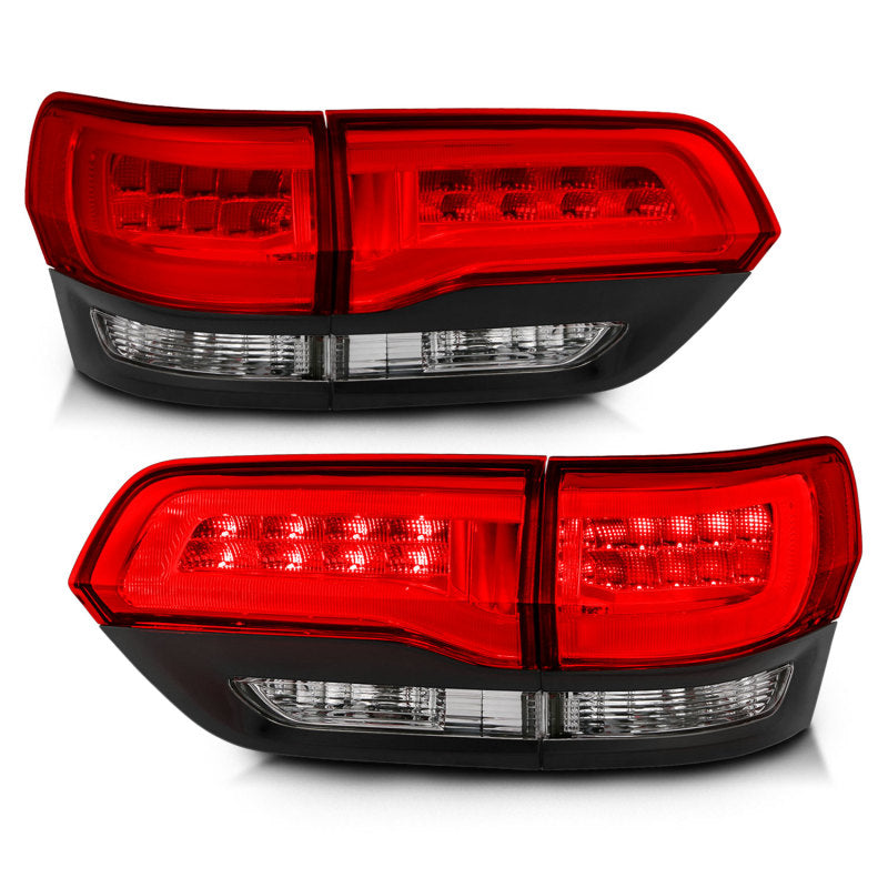 ANZO 2014-2016 Jeep Grand Cherokee LED Taillights Red/Clear-SR1 Performance