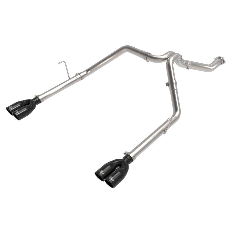 aFe Vulcan Series 3in 304SS DPF-Back 21 Jeep Gladiator V6-3.0L (td) Dual Black Tip-SR1 Performance