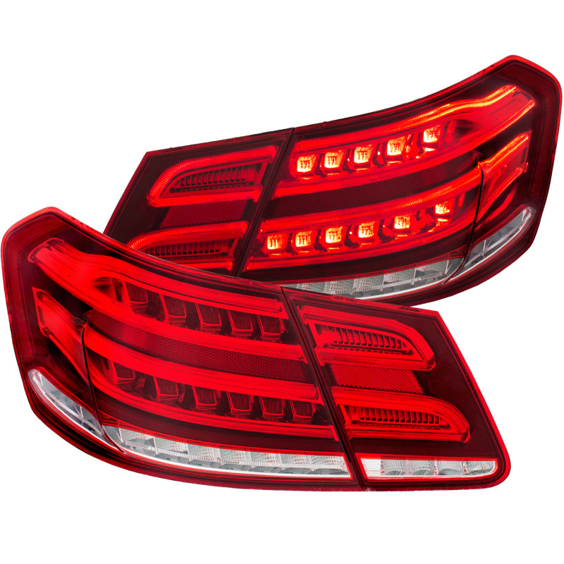 ANZO 2010-2013 Mercedes Benz E Class W212 LED Taillights Red/Clear-SR1 Performance