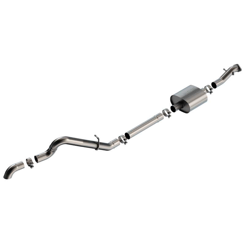 Borla 21-22 Ford Bronco 2.3L 2DR/4DR T-304 Stainless Steel Cat-Back Touring Exhaust - Brushed-SR1 Performance