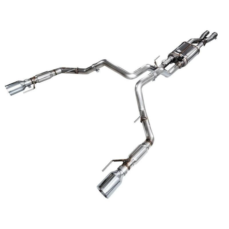 AWE Gen 3 Raptor SwitchPath Exhaust - Chrome Silver Tips-SR1 Performance