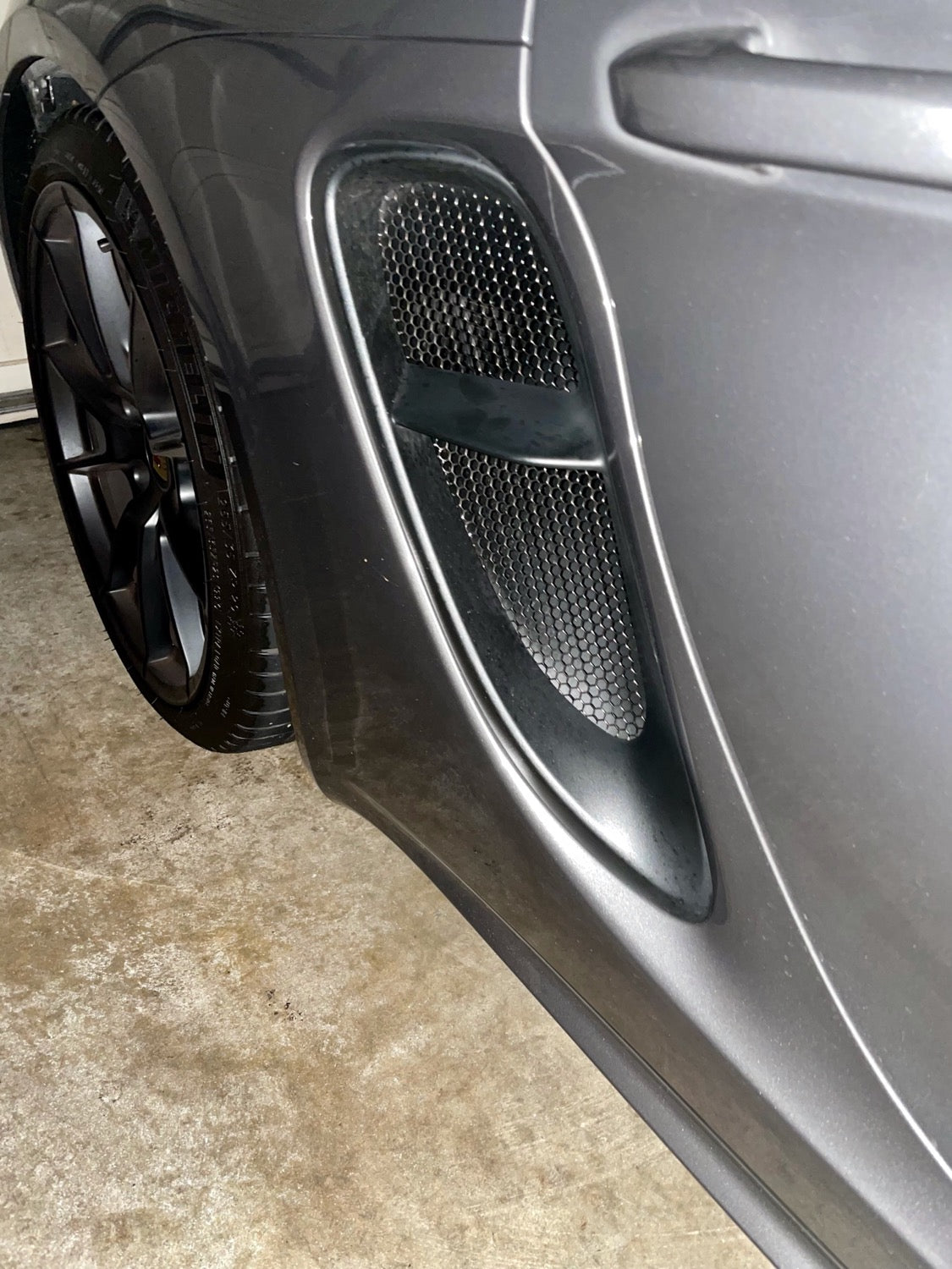 Porsche 718 2020+ 4.0 Boxster & Cayman Spyder & GT4 Side Intake Radiator Grilles