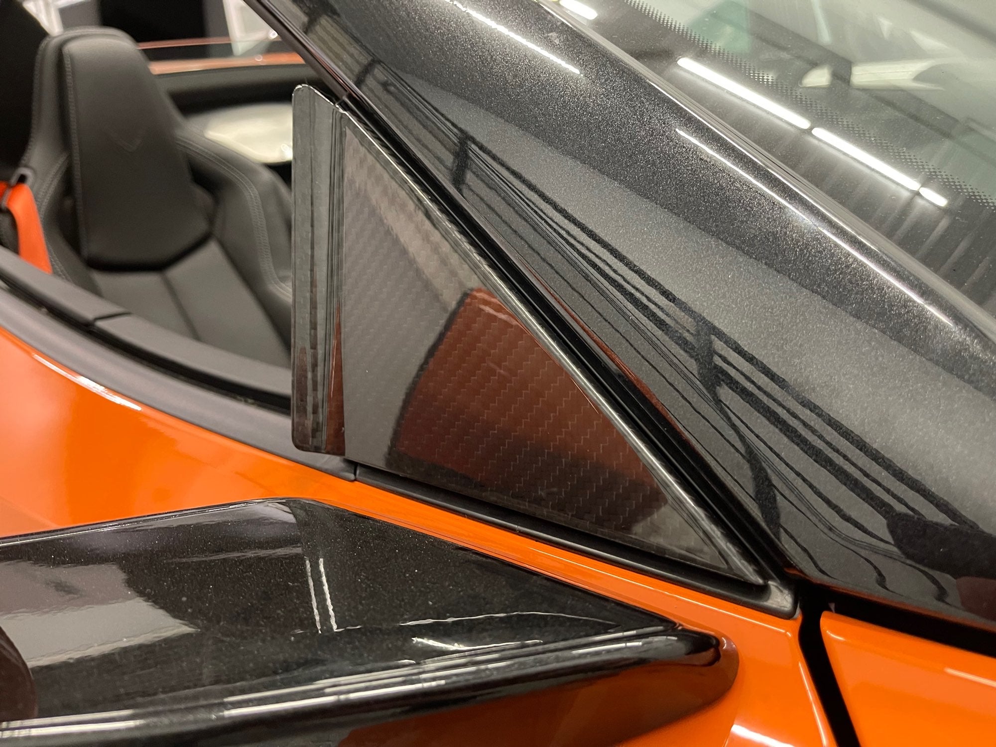 C8 Corvette 2020 - 2026 Carbon Fiber Wind Diffuser - Anti-Buffeting Insert