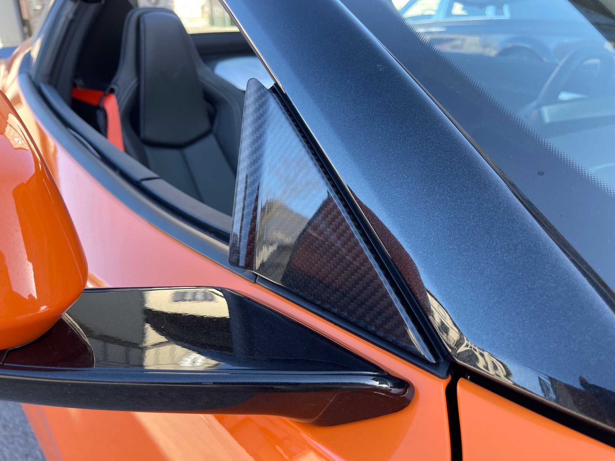 C8 Corvette 2020 - 2026 Carbon Fiber Wind Diffuser - Anti-Buffeting Insert
