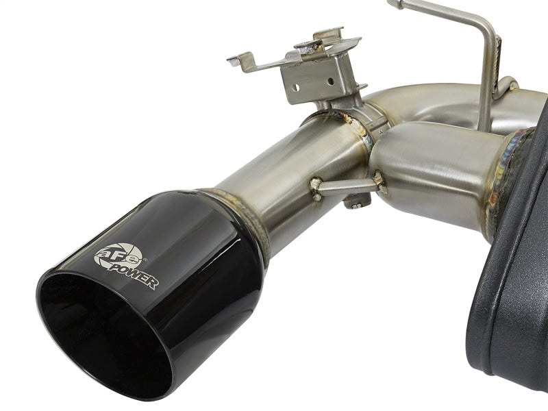 aFe MACHForce XP Exhausts Axle-Back 12-15 BMW 335i 3.0T (SS w/Black Tips)-SR1 Performance