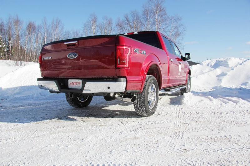 MBRP 2015 Ford F-150 2.7L / 3.5L EcoBoost 4in Cat Back Single Side Black Exhaust System-SR1 Performance