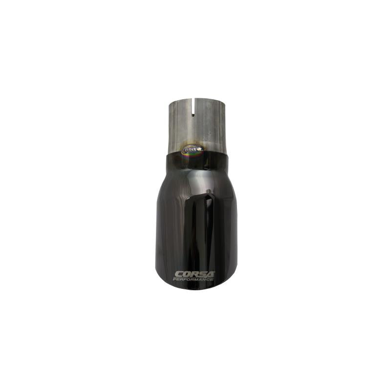Corsa Single Universal 2.75in Inlet / 4in Outlet Black PVD Pro-Series Tip Kit-SR1 Performance