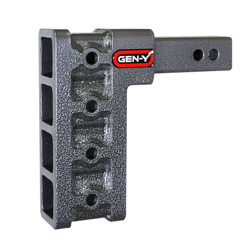 Gen-Y Mega Duty 2-inch Shank Adjustable Drop Hitch with 7.5-inch Drop and 10,000 lb Towing Capacity