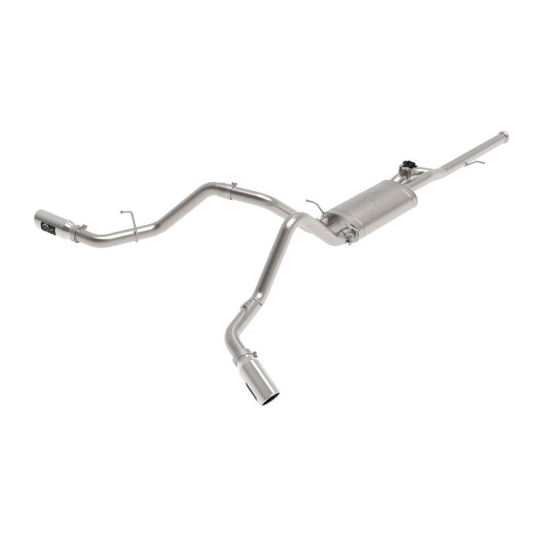 aFe Gemini XV 3in 304SS CB Exhaust w/ Cutout 14-19 GM Trucks 4.3/5.3L w/ Pol Tips - CrewCab/Extended-SR1 Performance