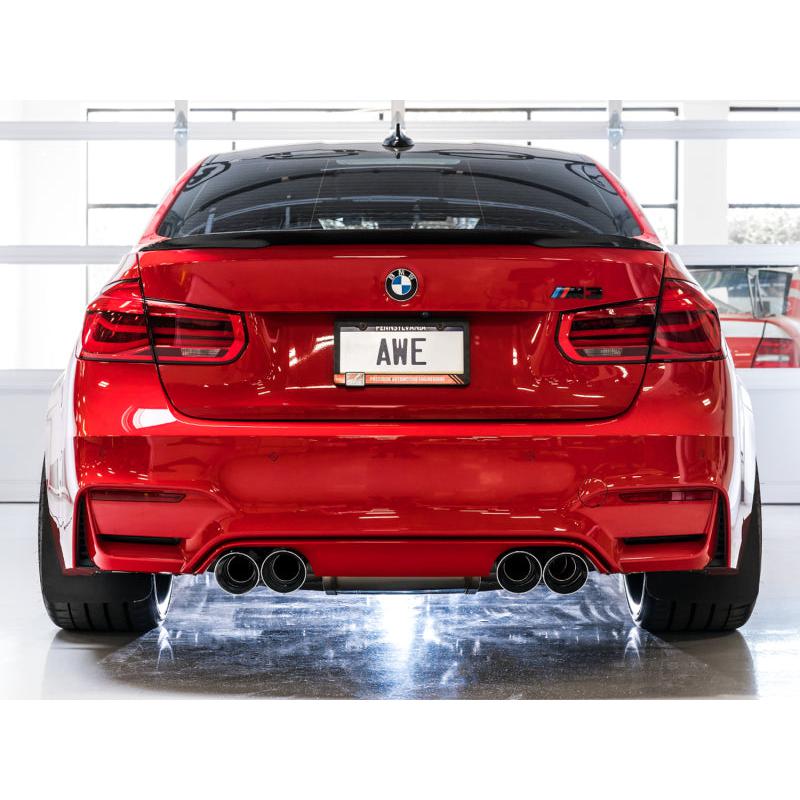 AWE Tuning BMW F8X M3/M4 SwitchPath Catback Exhaust - Chrome Silver Tips-SR1 Performance