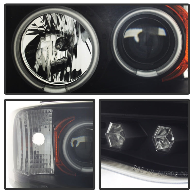 Spyder Dodge Ram 1500 02-05 03-05 Projector Headlights CCFL Halo LED Blk Smke PRO-YD-DR02-CCFL-BSM-SR1 Performance