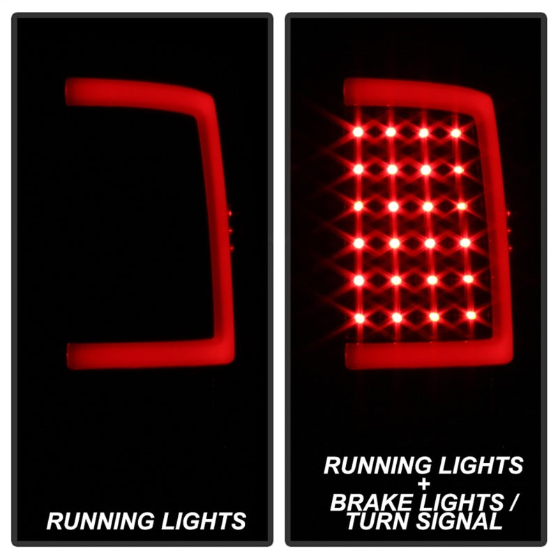 xTune 13-18 Dodge Ram 1500 (LED Model Only) LED Tail Lights - Blk Smk (ALT-ON-DRAM13V2-LBLED-BSM)-SR1 Performance