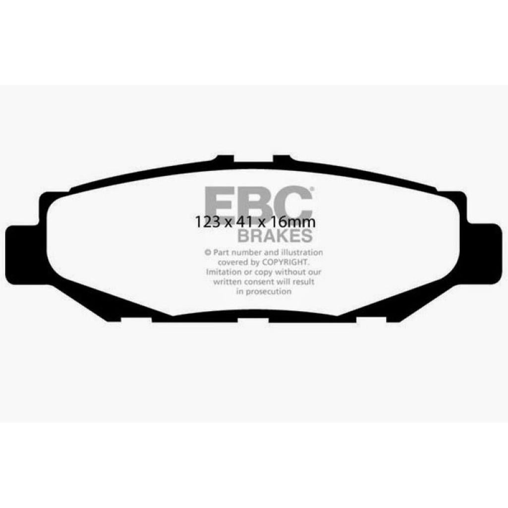 EBC Redstuff Ceramic Low Dust Rear Brake Pads for Lexus GS300 and Toyota Supra – Part Number DP3848C