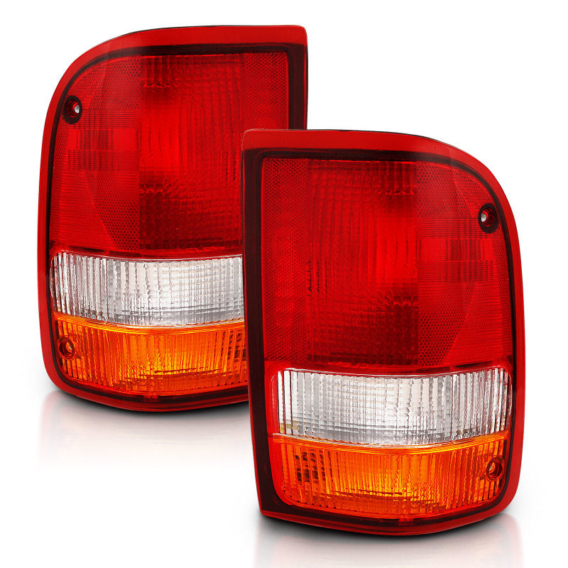 ANZO 1993-1997 Ford Ranger Tail Light Red/Cear (OE)-SR1 Performance