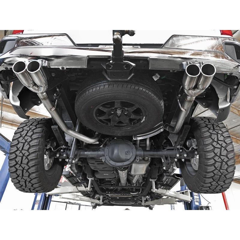 aFe Vulcan Series 3-2.5in 304SS Exh Cat-Back w/ Pol Tips 2019 GM Silverado/Sierra 1500 L4-2.7L (t)-SR1 Performance