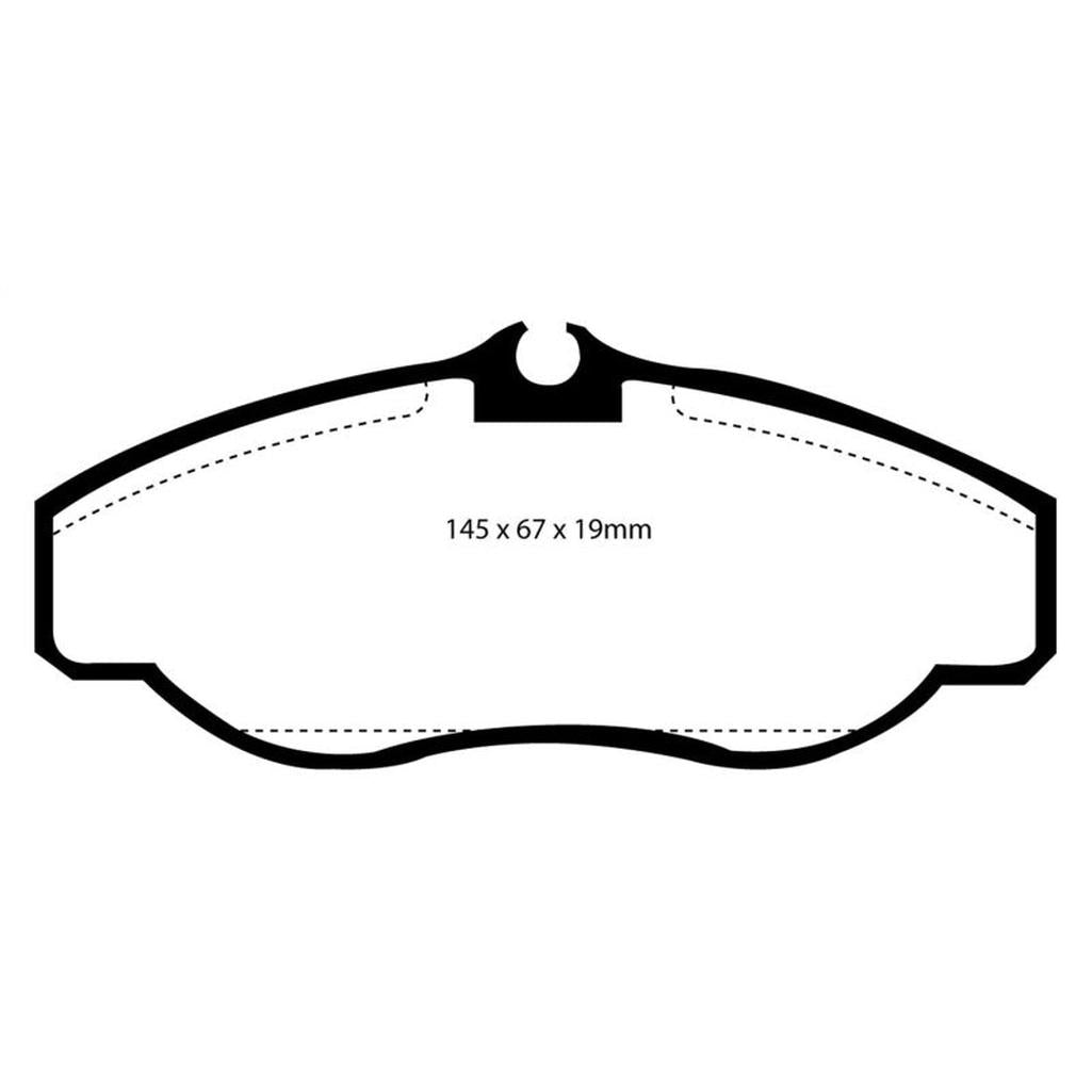 EBC Greenstuff 6000 Series Front Brake Pads for Land Rover Discovery & Range Rover (2000-2004)