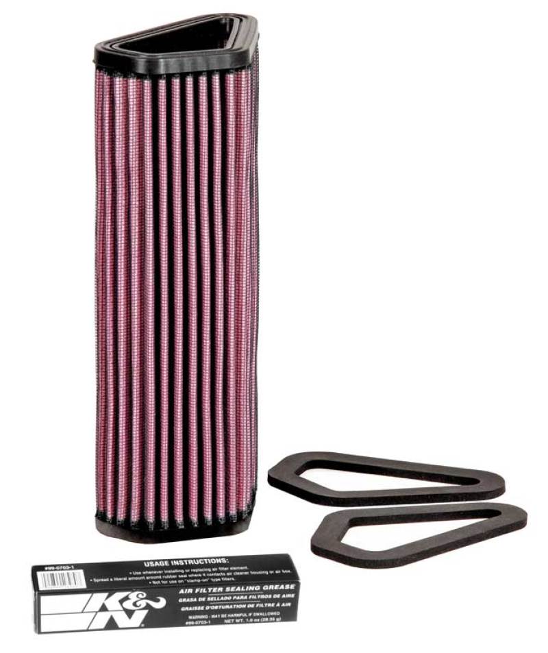 K&N 07-12 Ducati 1098/1098S/1098R/848 848/1198S/Streetfighter/848 Evo/Diavel Replacement Air Filter-SR1 Performance