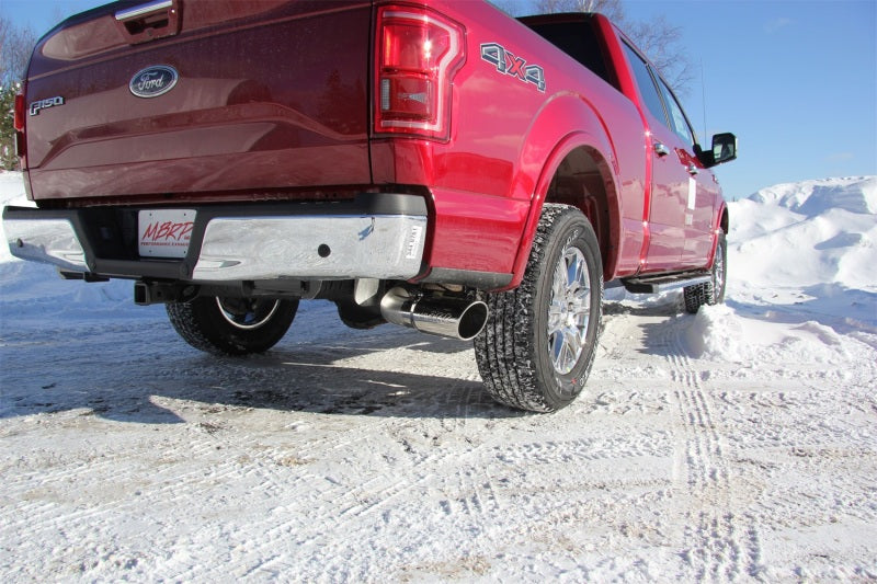 MBRP 2015 Ford F-150 2.7L / 3.5L EcoBoost 4in Cat Back Single Side Black Exhaust System-SR1 Performance