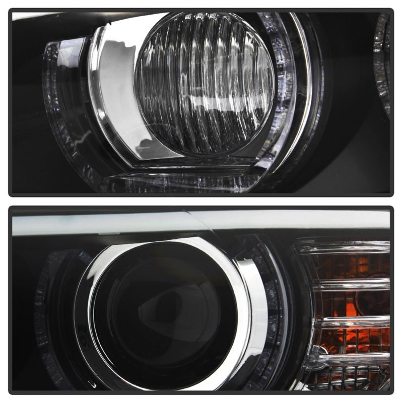 Spyder 08-10 BMW F92 3 Series Projector Headlights - LED DRL - Black (PRO-YD-BMWE9208-DRL-BK)-SR1 Performance