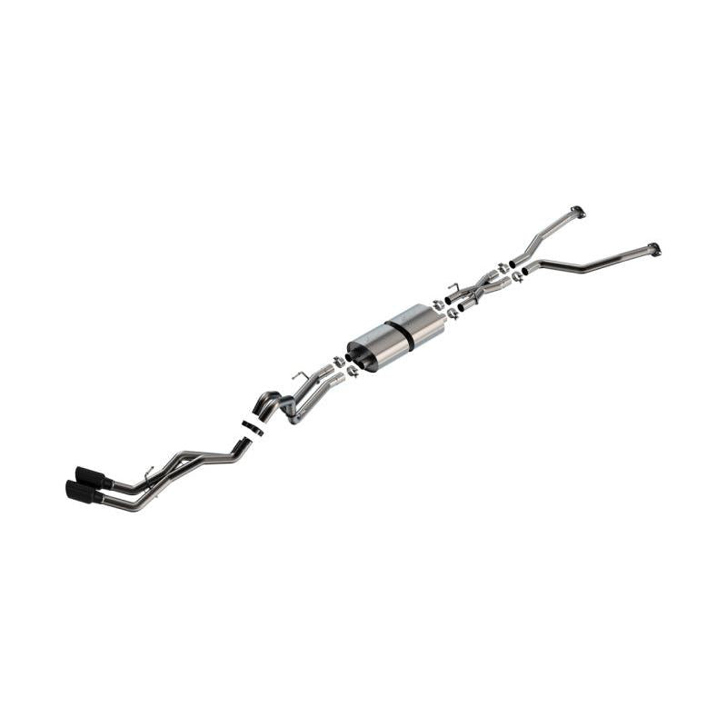 Borla 22-24 Toyota Tundra 3.4L V6 (Inc. Hyb.) Ext. Cab/STD Bed/145.7in WB ATAK Cat-Back - Blk Chrm-SR1 Performance