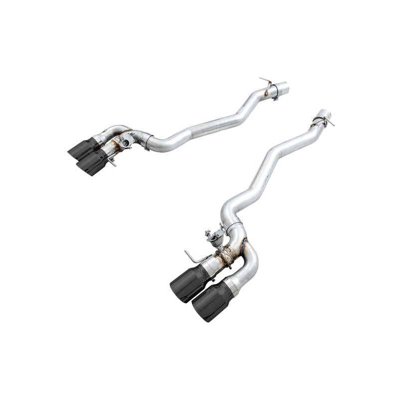 AWE Tuning 18-19 BMW M5 (F90) 4.4T AWD SwitchPath Axle-back Exhaust - Diamond Black Tips-SR1 Performance