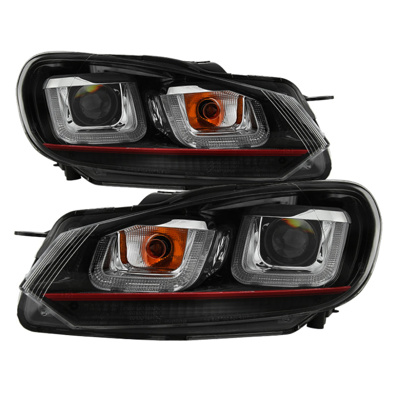 Spyder Volkswagen Golf / GTI 10-13 Version 3 Projector Headlights - Black PRO-YD-VG10V3R-DRL-BK-SR1 Performance