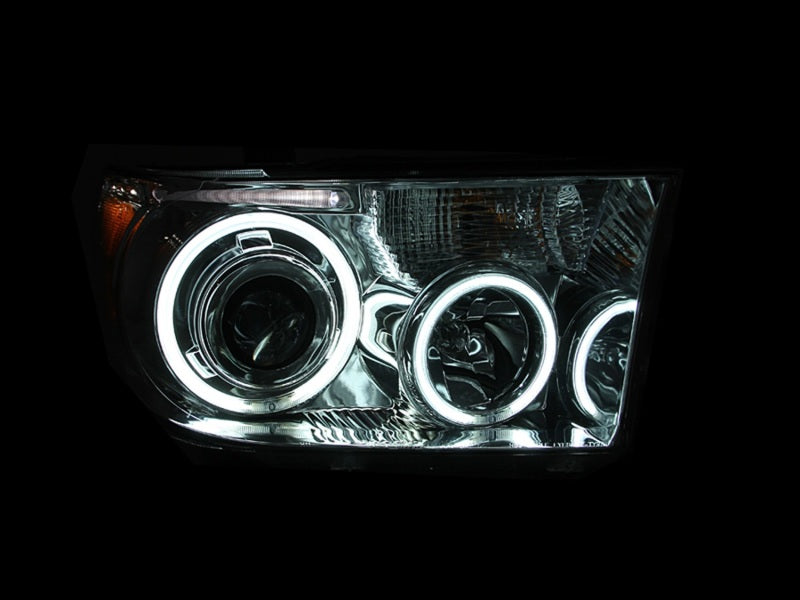 ANZO 2007-2013 Toyota Tundra Projector Headlights w/ Halo Black (CCFL)-SR1 Performance