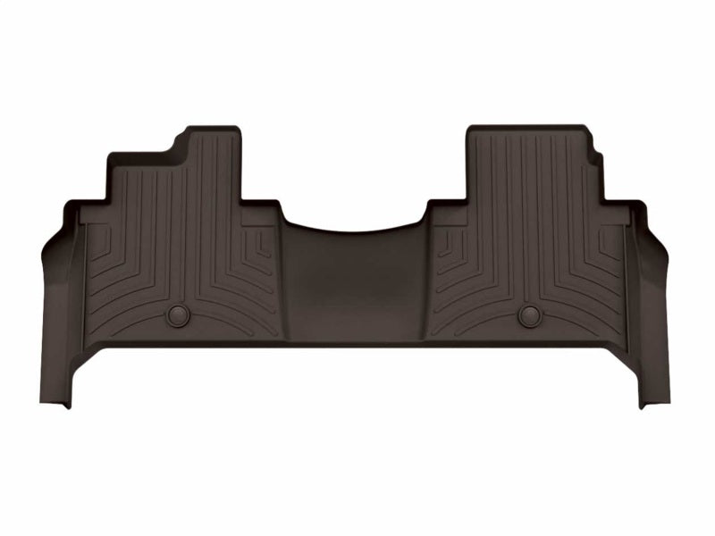 WeatherTech DigitalFit Rear FloorLiner for 2025 Infiniti QX80 and Nissan Armada - Cocoa