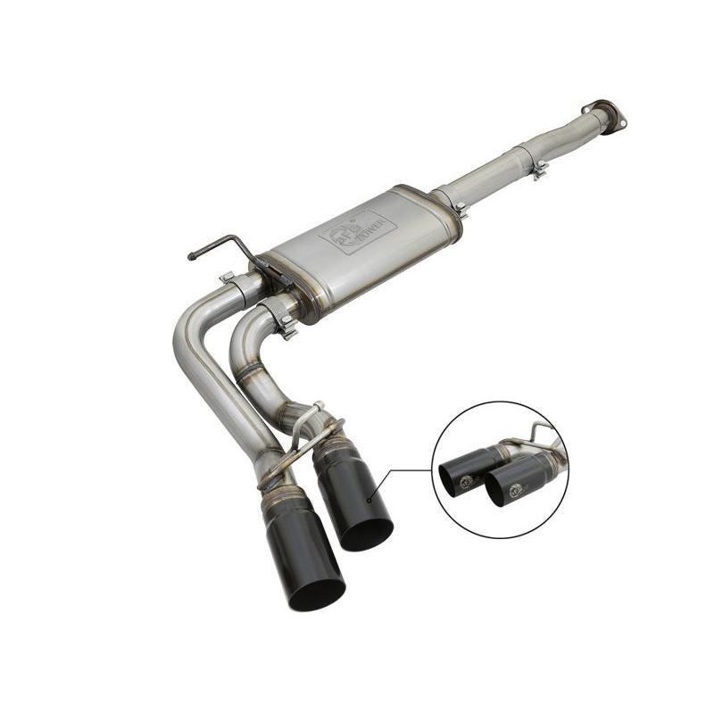 aFe Power Rebel Series 3in 409SS Cat-Back Exhaust w/ Black Tips 05-15 Toyota Tacoma V6-4.0L-SR1 Performance