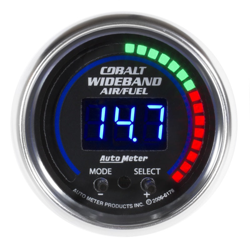Autometer Cobalt 52mm Wideband Air/Fuel Gauge-SR1 Performance