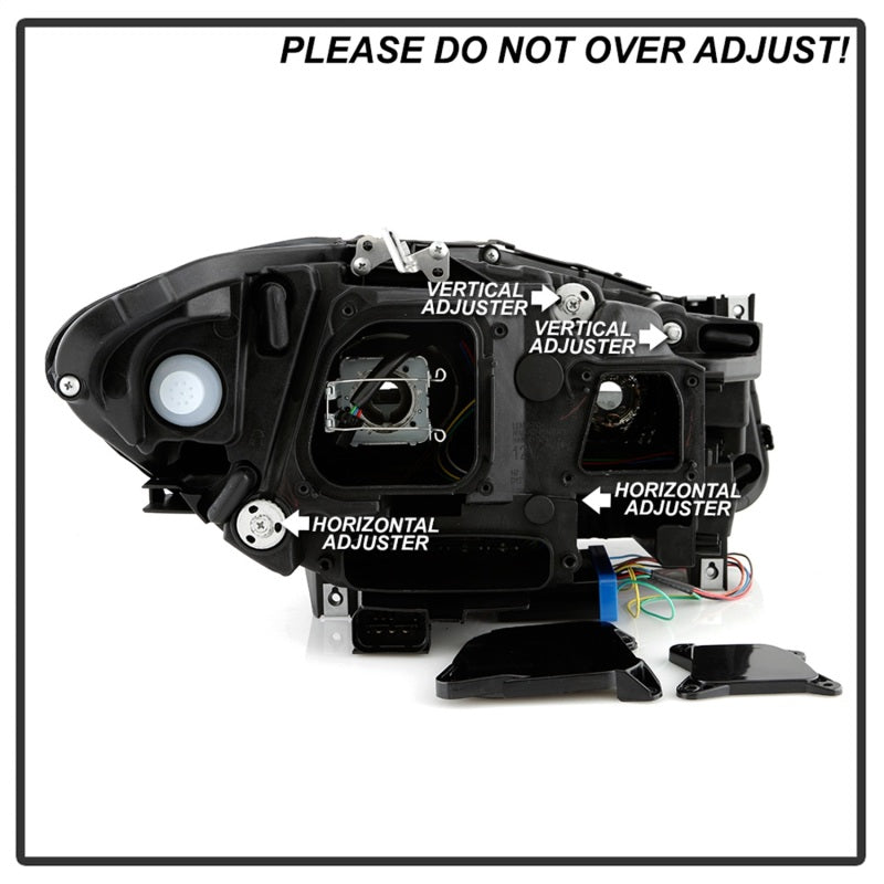 Spyder BMW 5 Series F10 11-13 Xenon/HID AFS Projector Headlights - Black PRO-YD-BMWF10HIDAFS-SEQ-BK-SR1 Performance