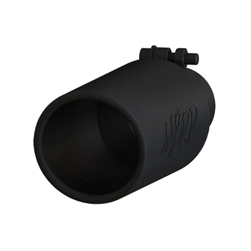 MBRP Universal Tip 4in O.D. Angled Rolled End 2.5in inlet 12in length Black-SR1 Performance