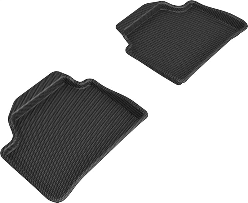 3D Maxpider 12-19 BMW 1 Series Kagu Rear Floor Mat- Black-SR1 Performance
