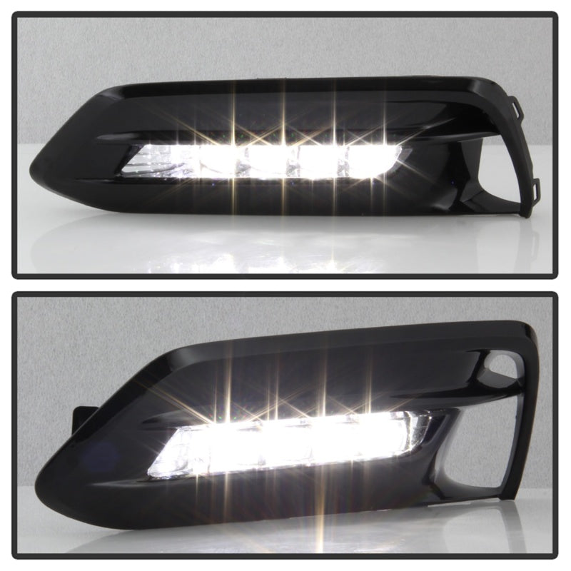 Spyder 18-19 Honda Accord Sedan OEM LED Fog Lights w/OEM Fit Switch - Clear (FL-HA2018-4D-LED-C)-SR1 Performance
