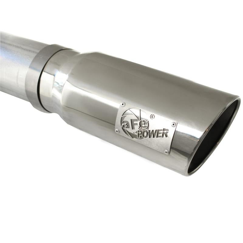 aFe ATLAS 5in DPF-Back Alum Steel Exhaust System Polished Tip GM Diesel Trucks 7.5-10 V8-6.6L td LMM-SR1 Performance