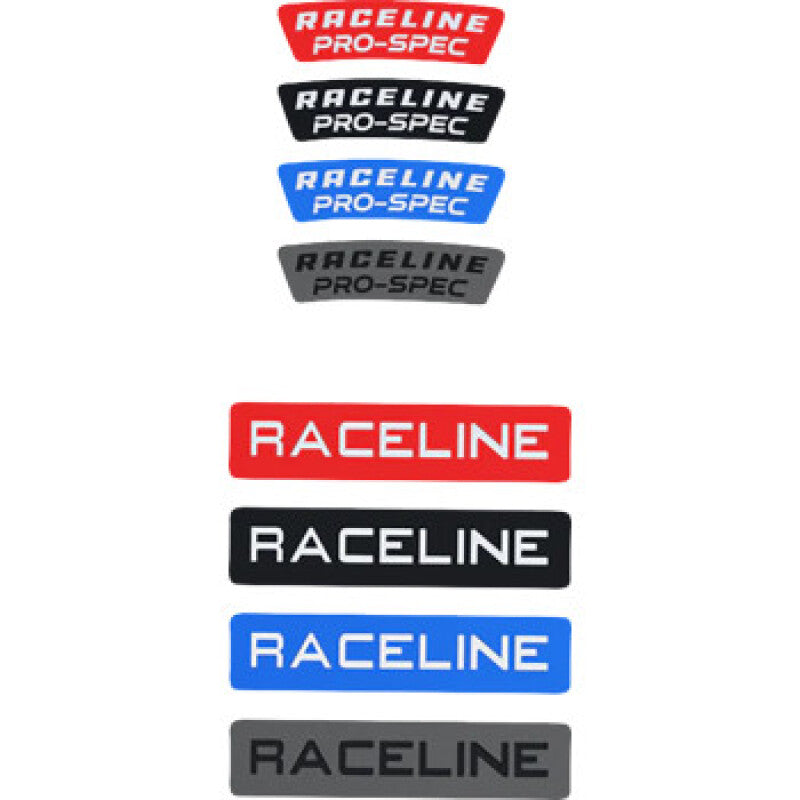 Raceline 13 Decal Pack with Lip and Cap Decals - Blue, Red, Black, Gunmetal