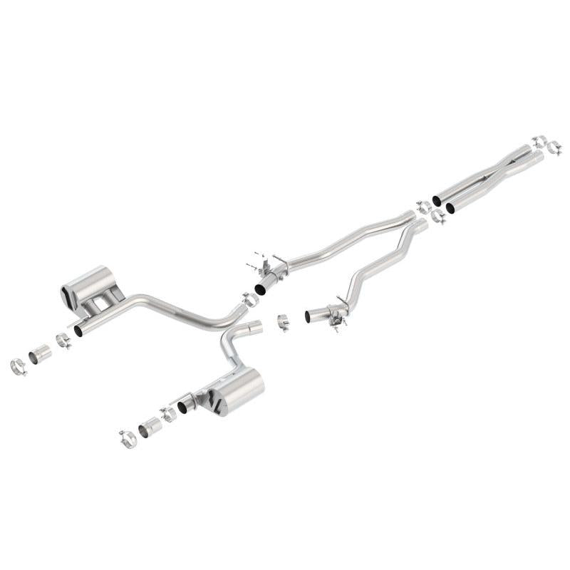 Borla 15-16 Dodge Charger SRT 392 6.4L No Tip Single Split Rear Exit ATAK w/ Valves Exhaust-SR1 Performance
