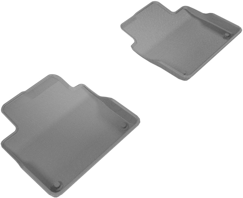 3D MAXpider 2017-2019 Volvo S90/V90 Kagu 2nd Row Floormats - Gray-SR1 Performance