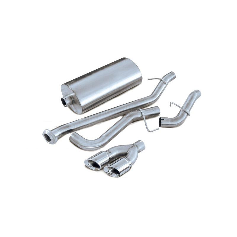 Corsa 2002-2006 Chevrolet Avalanche 5.3L V8 Polished Sport Cat-Back Exhaust-SR1 Performance