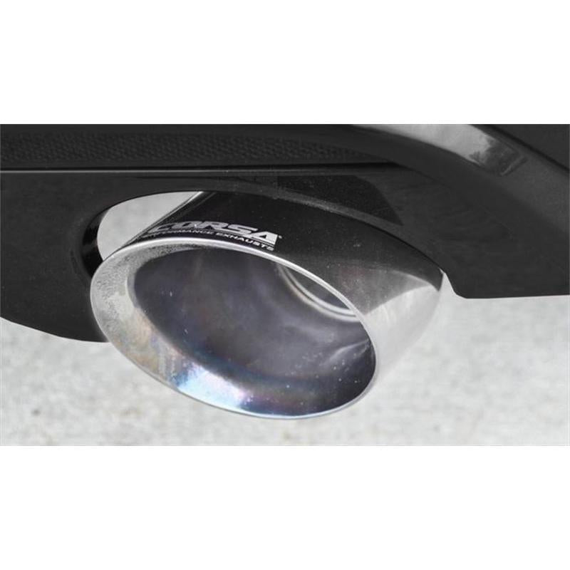 Corsa 2015-2017 Ford Mustang GT Convertible 5.0L V8 Polished Sport Cat-Back Dual Rear Exit-SR1 Performance
