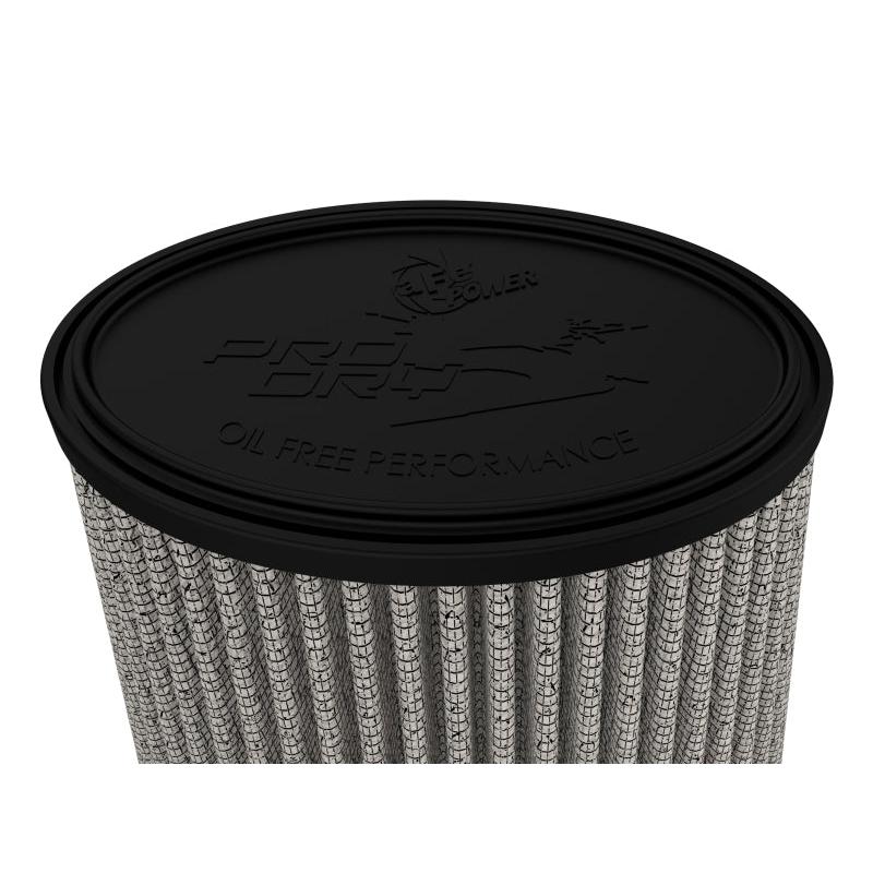 aFe Magnum (3x4-3/4)in Flange ID x (4x5-3/4)in Base x (2-1/2x4-1/4) FLOW Pro DRY S Air Filter (Pair)-SR1 Performance