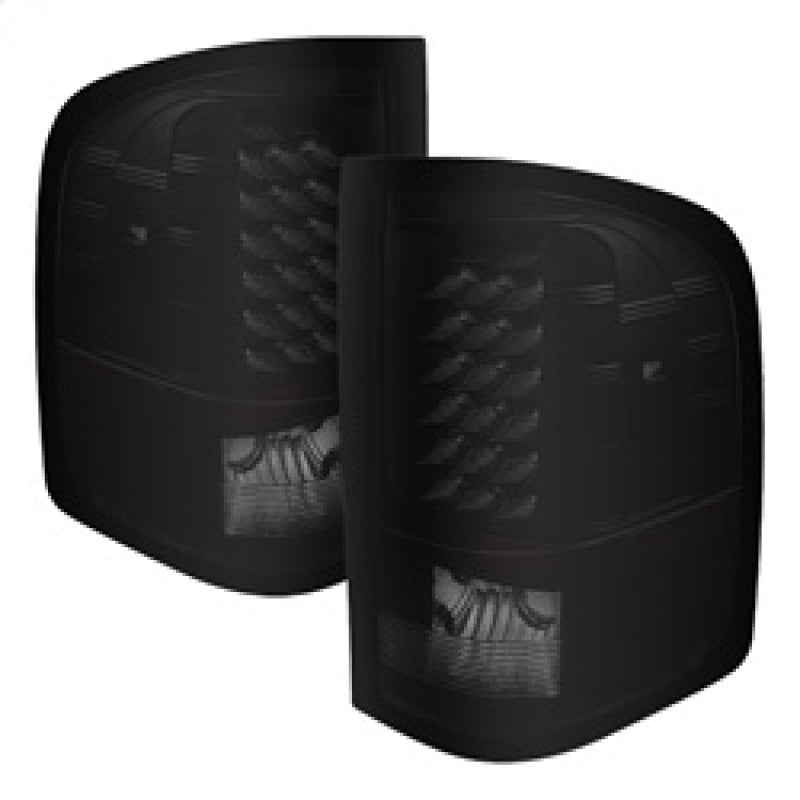 Xtune Chevy Silverado 07-13 LED Tail Lights Black Smoke ALT-JH-CS07-LED-BKSM-SR1 Performance