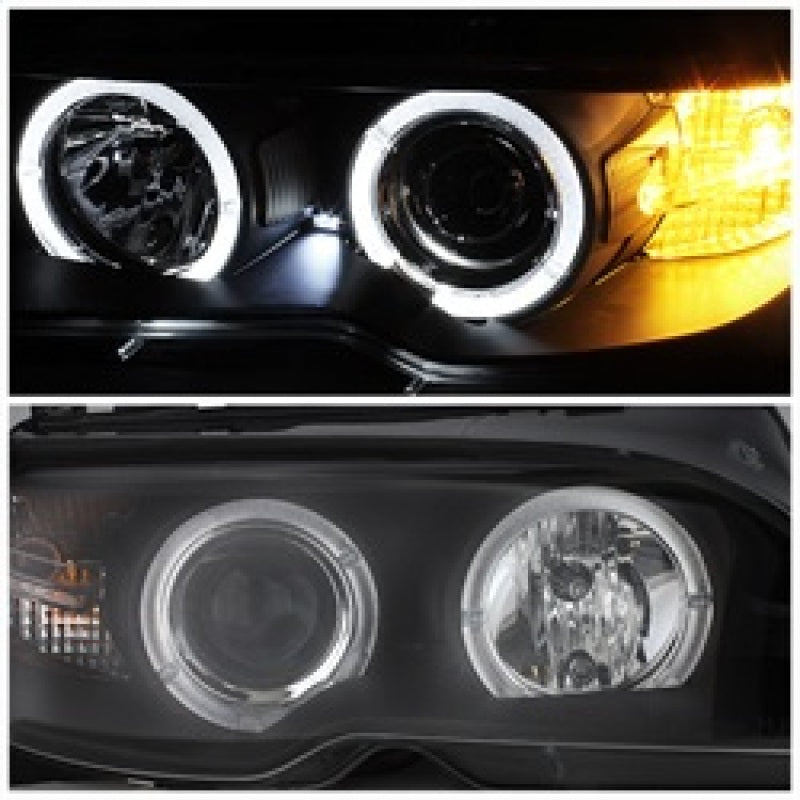Spyder BMW E46 3-Series 04-06 2 DR Projector Halogen Model- LED Halo Blk PRO-YD-BMWE4604-2DR-HL-BK-SR1 Performance