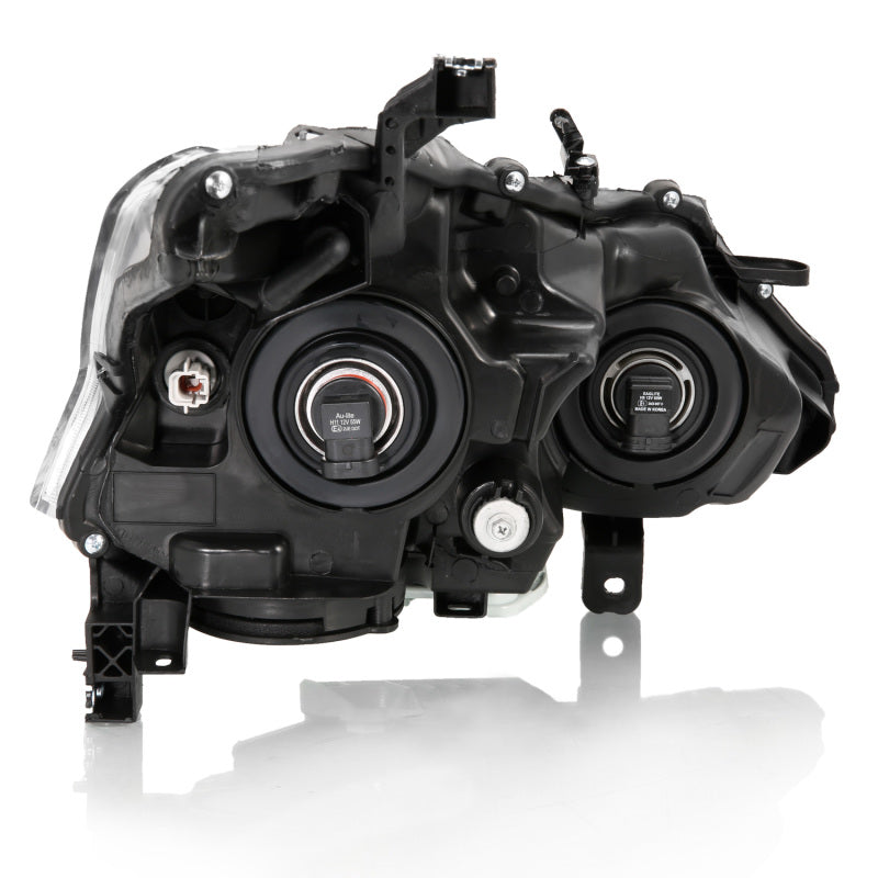 ANZO 2013-2015 Nissan Altima Projector Headlight Black Amber-SR1 Performance