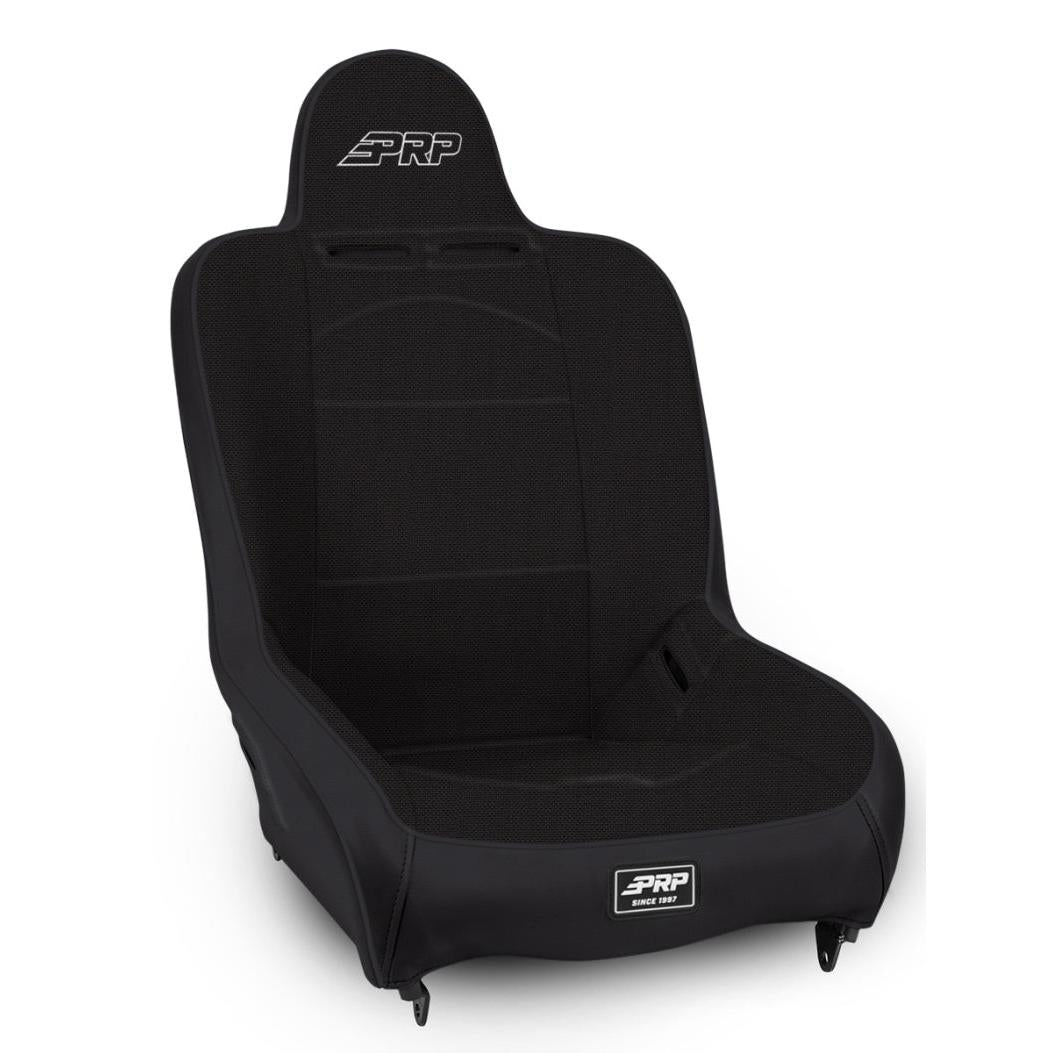 PRP Premier High Back Suspension Seat (Two Neck Slots) - All Black-SR1 Performance