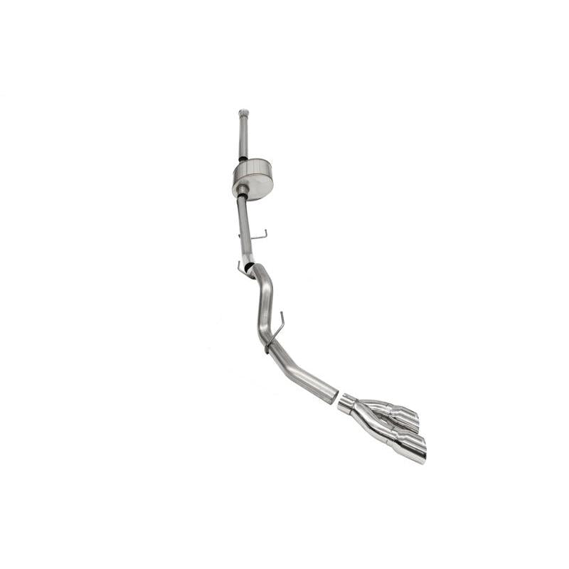 Corsa 2021-2024 Ford F-150 SuperCrew/6.5in Bed 5.0L V8 Xtreme Cat-Back Dual Side Exit-Polished-SR1 Performance