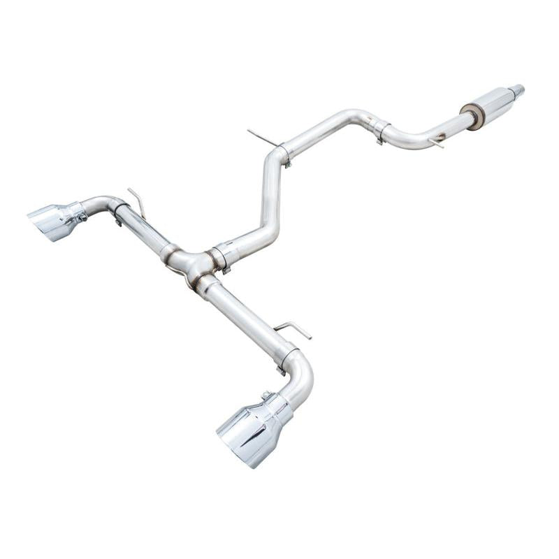 AWE 2022 VW GTI MK8 Track Edition Exhaust - Chrome Silver Tips-SR1 Performance