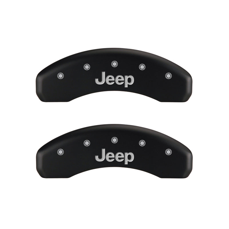 MGP 4 Caliper Covers Engraved Front & Rear JEEP Red finish silver-SR1 Performance